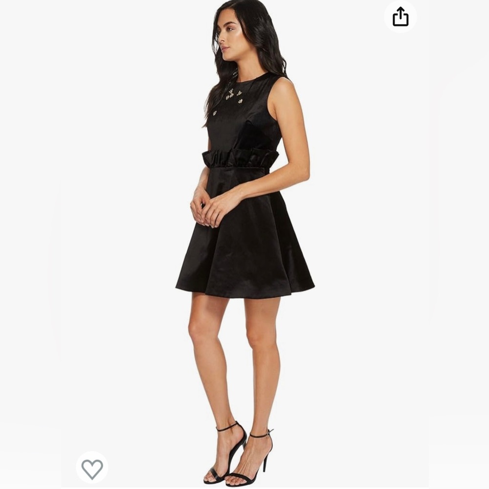 Ted baker size 2 celena black dress - Picture 3 of 16